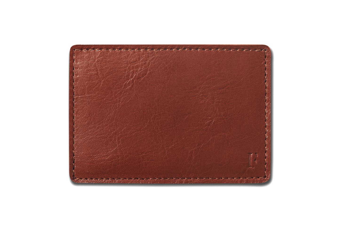 Cognac Single Card Holder