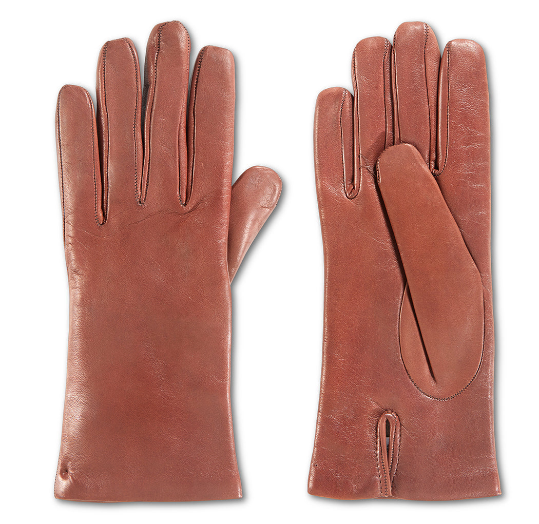 Cognac Cashmere Lined Glove