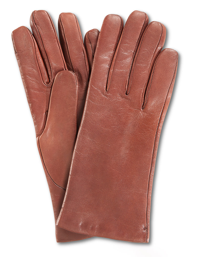 Cognac Cashmere Lined Glove