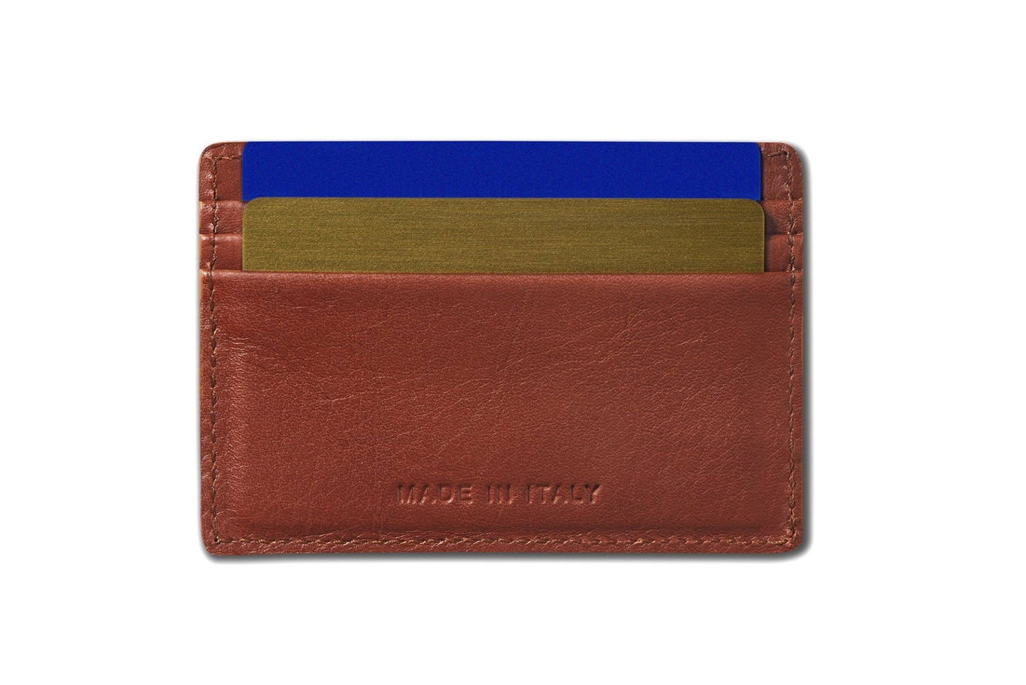 Cognac Single Card Holder