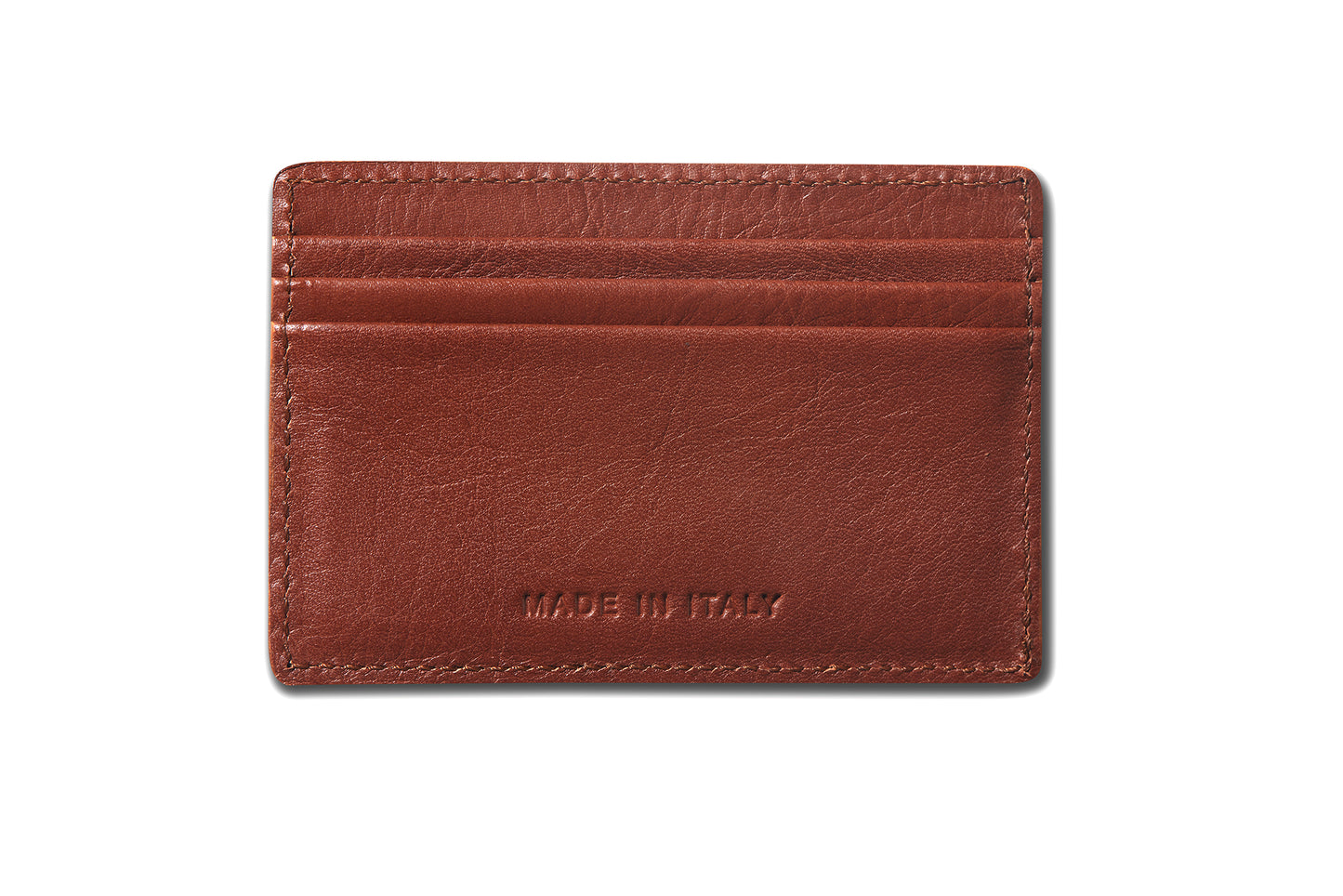 Cognac Single Card Holder